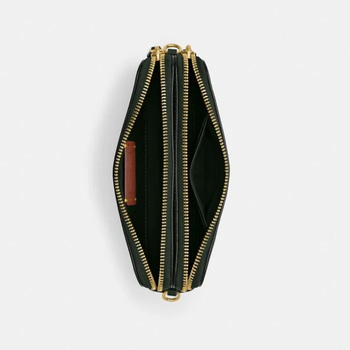 Women Clutches Coach Kira Crossbody Brassamazon Green