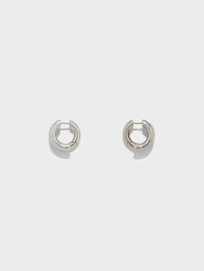 Women Clyde PalladiumPlated Hoop Earrings Aeyde Earrings