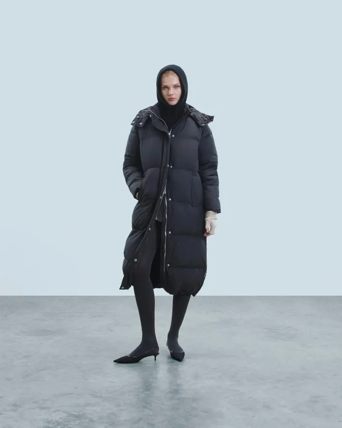 Women Coats and Jackets From Future Outerwear Long Down Jacket Black