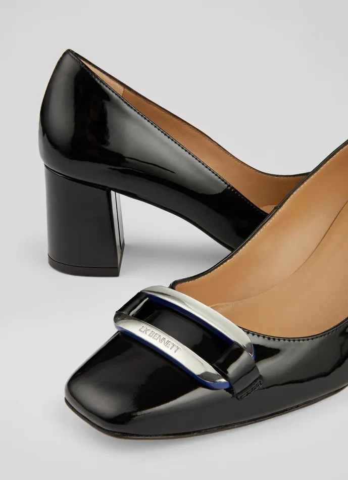 Women Court Shoes LKBennett Carpella Black Patent Court Shoes Black Women Court Shoes LKBennett Carpella Black Patent Court Shoes Black