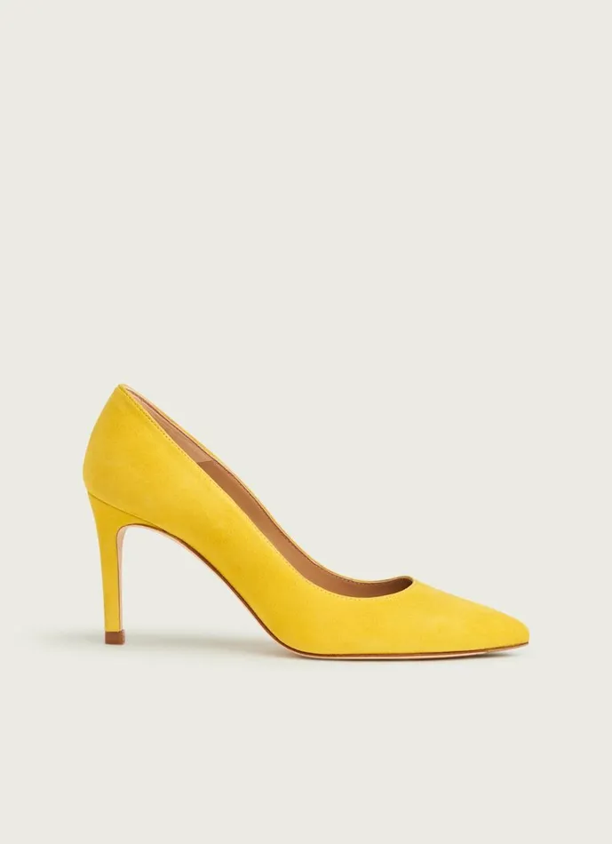 Women Court Shoes LKBennett Floret Sherbet Yellow Suede Pointed Toe Courts Yellow Women Court Shoes LKBennett Floret Sherbet Yellow Suede Pointed Toe Courts Yellow