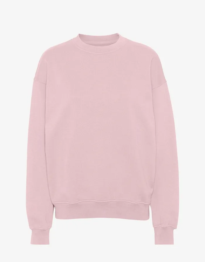 Women Crewneck Sweatshirts Colorful Standard Organic Oversized Crew Faded Pink Women Crewneck Sweatshirts Colorful Standard Organic Oversized Crew Faded Pink