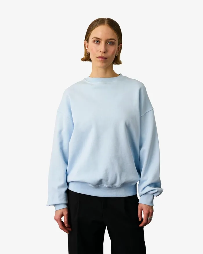 Women Crewneck Sweatshirts Colorful Standard Organic Oversized Crew Faded Pink