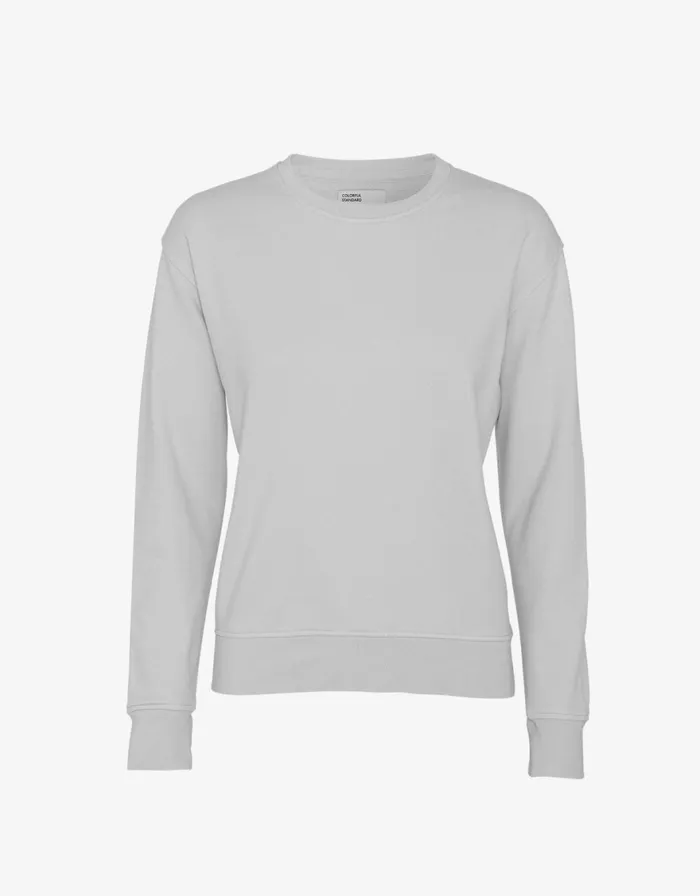 Women Crewneck Sweatshirts Colorful Standard Women Classic Organic Crew Limestone Grey Women Crewneck Sweatshirts Colorful Standard Women Classic Organic Crew Limestone Grey