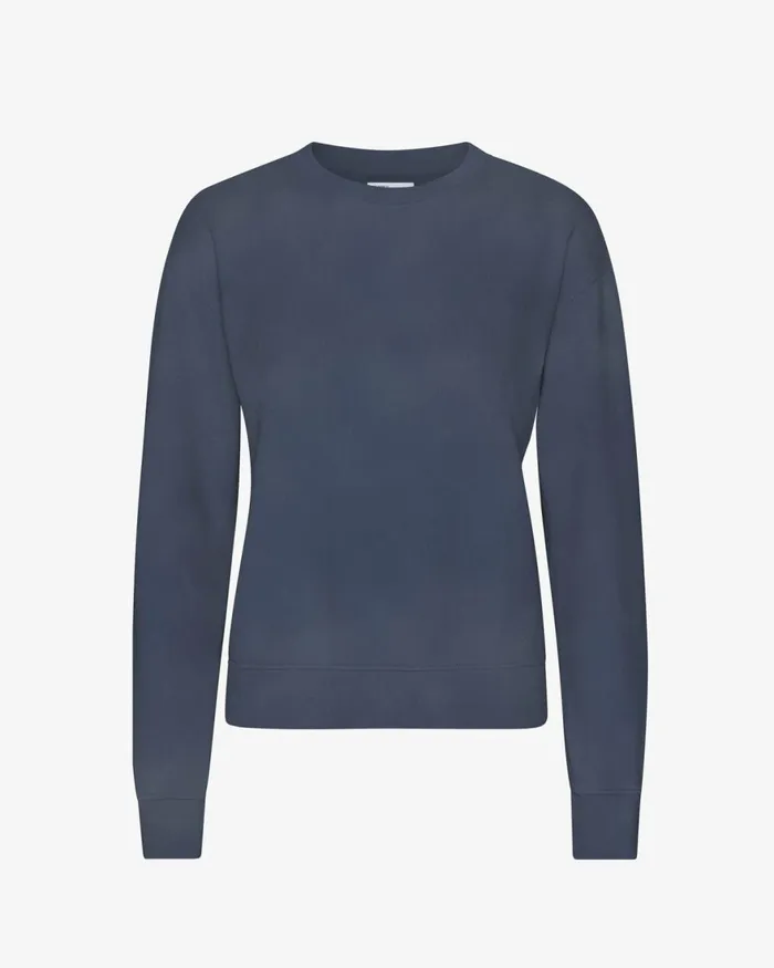 Women Crewneck Sweatshirts Colorful Standard Women Classic Organic Crew Neptune Blue Women Crewneck Sweatshirts Colorful Standard Women Classic Organic Crew Neptune Blue