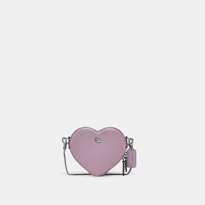 Women Crossbody Bags Coach Heart Crossbody 14 Lhice Purple