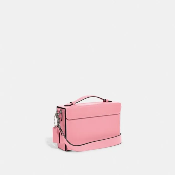 Women Crossbody Bags Coach Tabby Box Bag Silverflower Pink