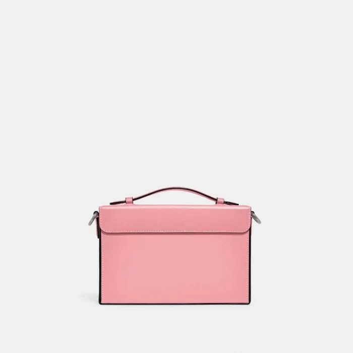 Women Crossbody Bags Coach Tabby Box Bag Silverflower Pink