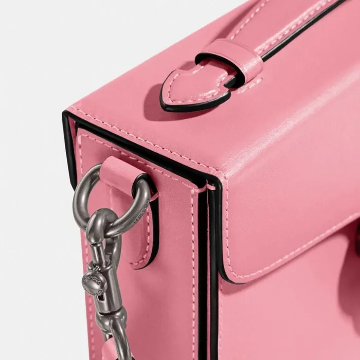 Women Crossbody Bags Coach Tabby Box Bag Silverflower Pink