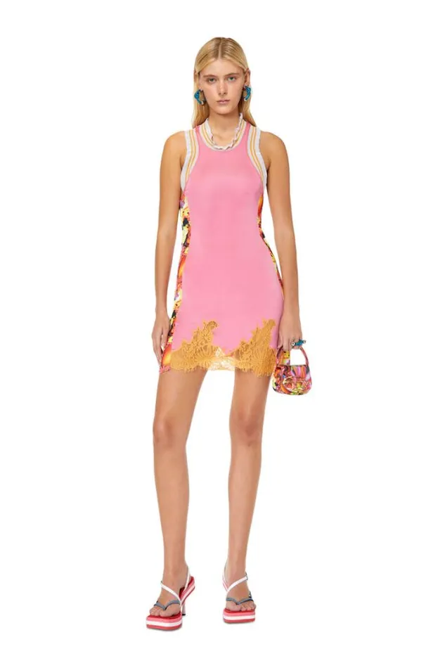 Women DVazir Pink Diesel Dresses And Jumpsuits