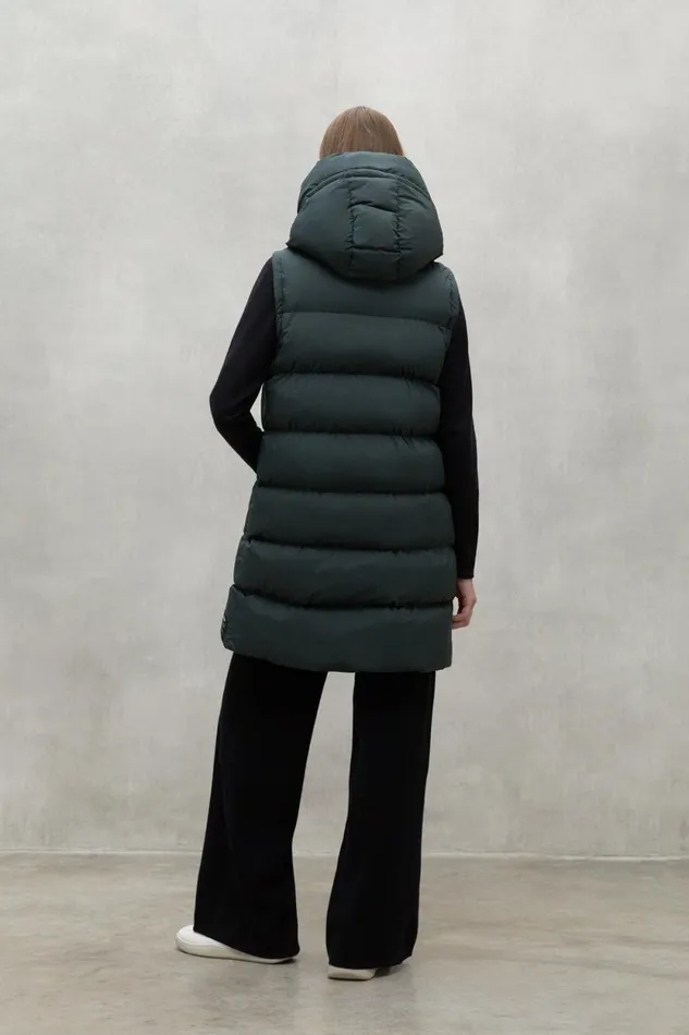 Women Dark Green Manlie Waistcoat Ecoalf Vests