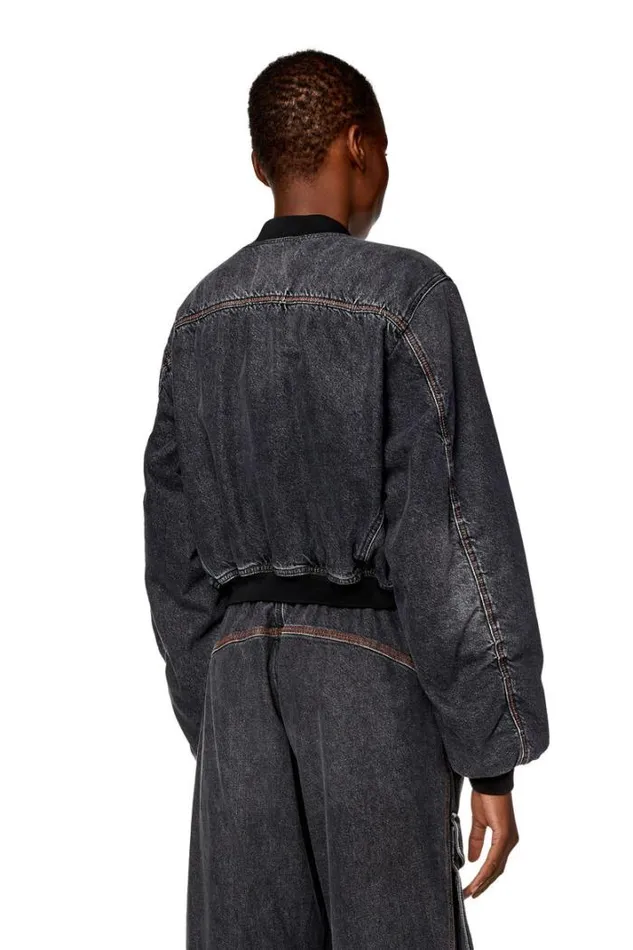 Women DeKhloS Black Diesel Outerwear And Jackets Women DeKhloS Black Diesel Outerwear And Jackets