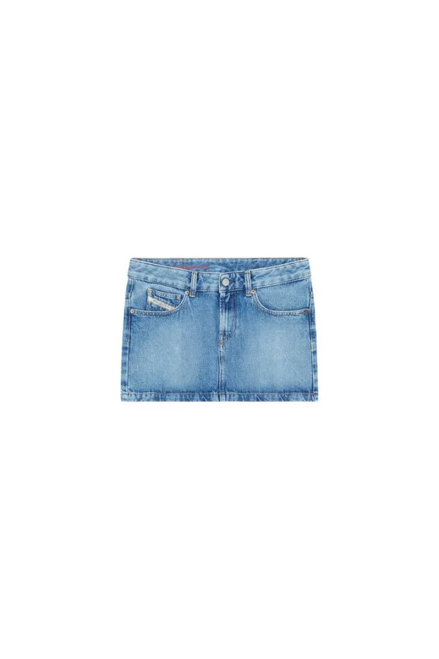 Women DeRon Light Blue Diesel Skirts Women DeRon Light Blue Diesel Skirts