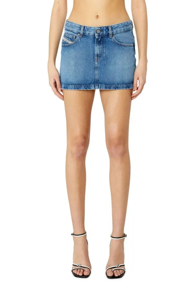 Women DeRon Light Blue Diesel Skirts Women DeRon Light Blue Diesel Skirts