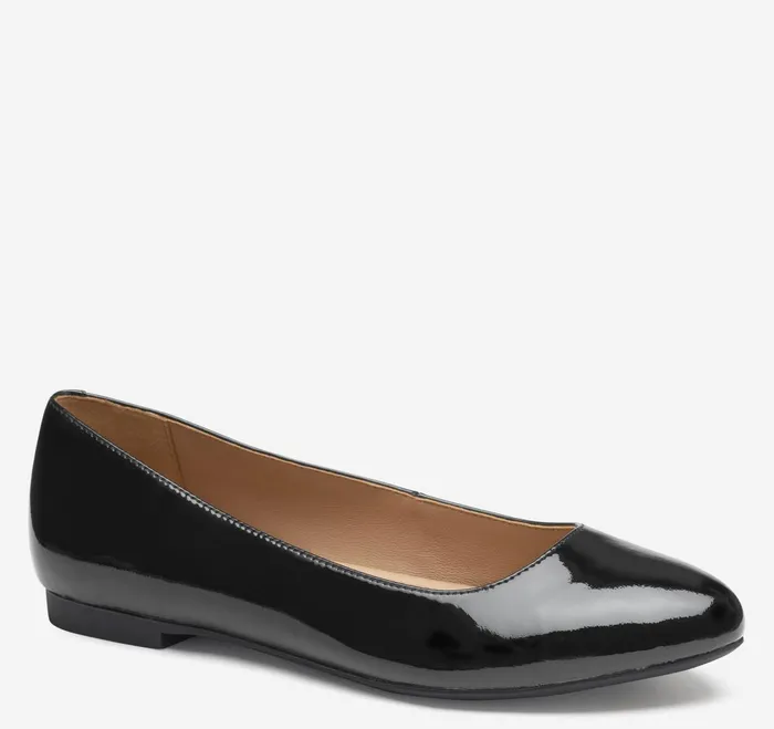 Women Delanie Ballet Black Patent Leather JohnstonandMurphy Mules and Loafers Women Delanie Ballet Black Patent Leather JohnstonandMurphy Mules and Loafers