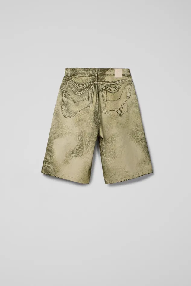 Women Denim Shorts BlackGreen Denim Shorts Camper Denim