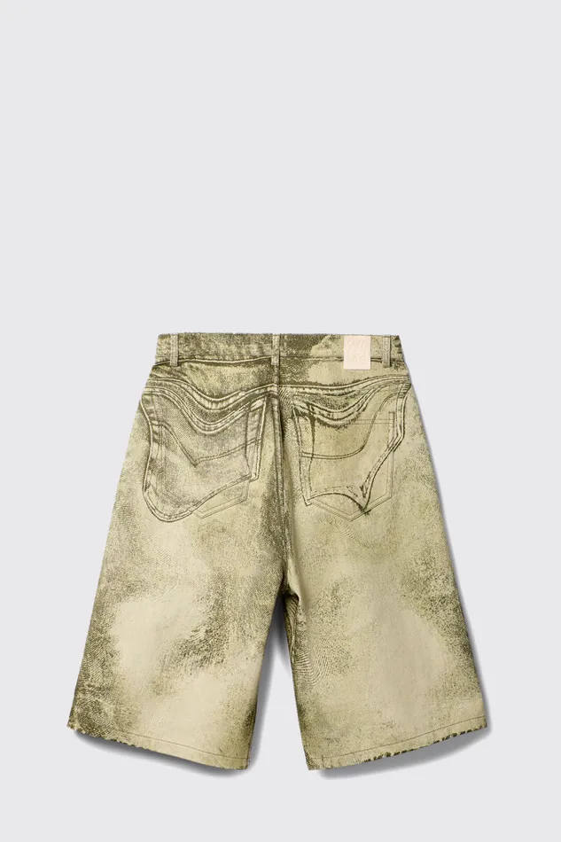 Women Denim Shorts BlackGreen Denim Shorts Camper Denim