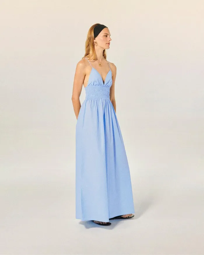 Women Dresses and Jumpsuits From Future Liah Long Strap Dress Baby Blue