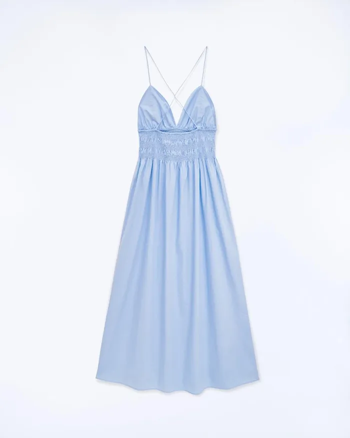 Women Dresses and Jumpsuits From Future Liah Long Strap Dress Baby Blue