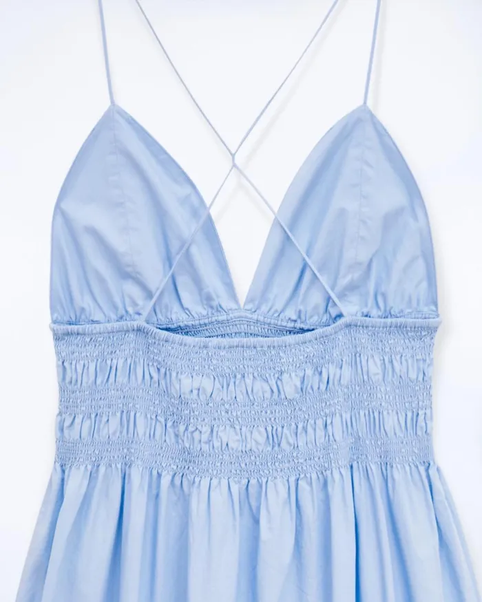 Women Dresses and Jumpsuits From Future Liah Long Strap Dress Baby Blue