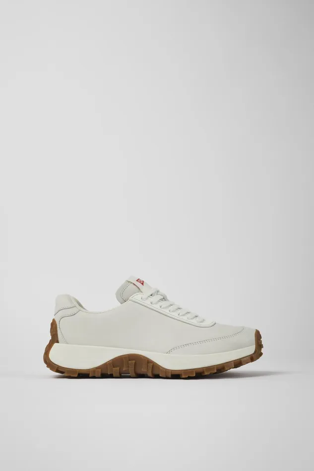 Women Drift Trail VIBRAM White Leather Sneakers Camper Sneakers
