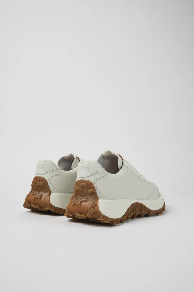 Women Drift Trail VIBRAM White Leather Sneakers Camper Sneakers