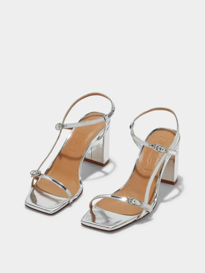 Women Franzi Leather Sandals Aeyde Heeled Sandals