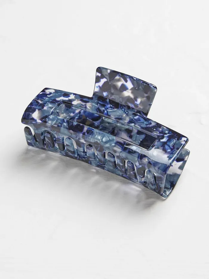 Women Hair Accessories Fat Face Blue Large Claw Clip