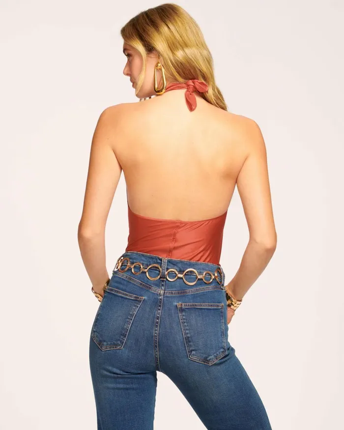 Women Harriet Halter Tank Top Burnt Sienna Ramy Brook Tops Women Harriet Halter Tank Top Burnt Sienna Ramy Brook Tops