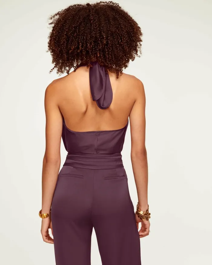 Women Harriet Halter Tank Top Burnt Sienna Ramy Brook Tops Women Harriet Halter Tank Top Burnt Sienna Ramy Brook Tops