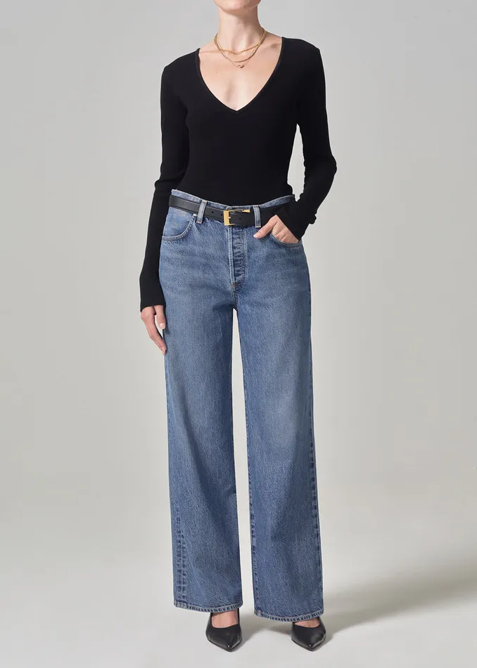Women Jeans Citizens Of Humanity Annina High Rise Wide Leg 30034 In Siesta