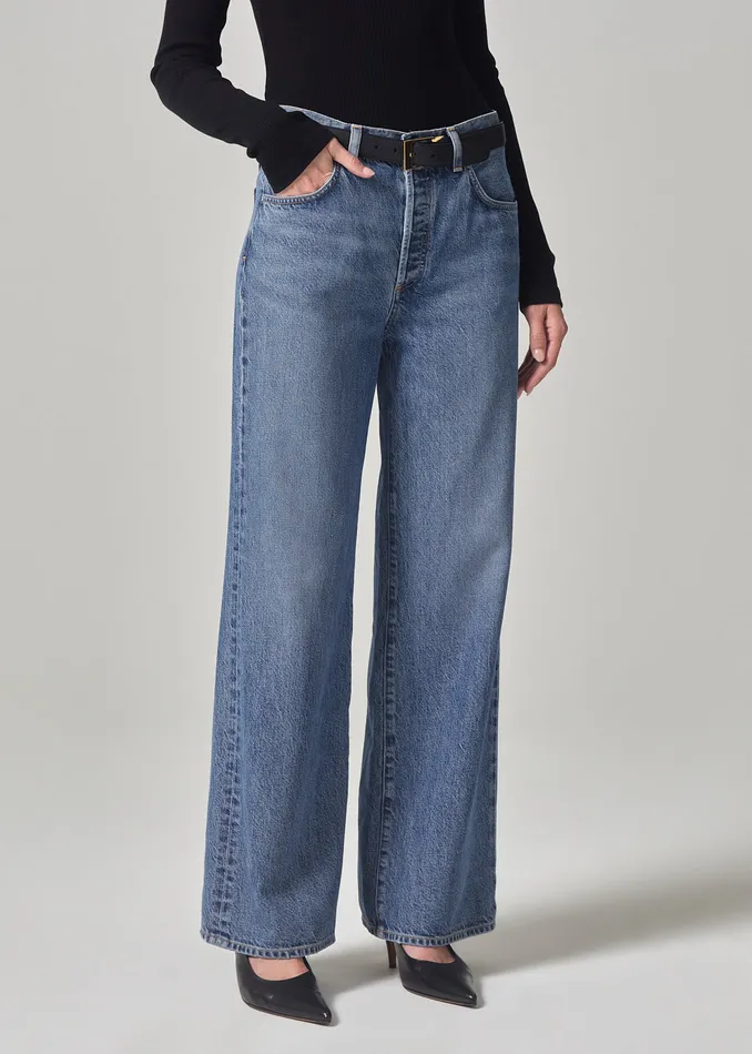 Women Jeans Citizens Of Humanity Annina High Rise Wide Leg 30034 In Siesta