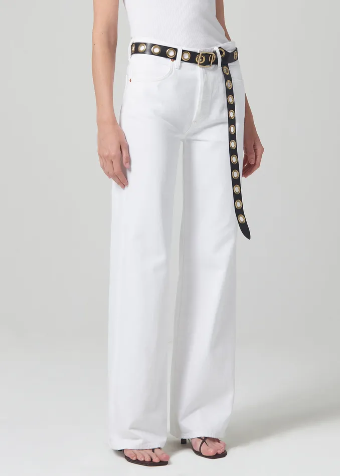 Women Jeans Citizens Of Humanity Annina High Rise Wide Leg 33034 In Seashell