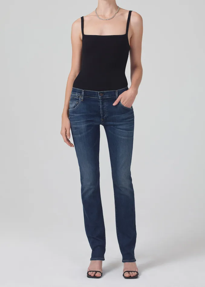 Women Jeans Citizens Of Humanity Emerson Mid Rise Relaxed Long In Blue Ridge