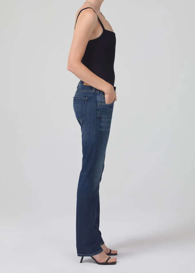 Women Jeans Citizens Of Humanity Emerson Mid Rise Relaxed Long In Blue Ridge