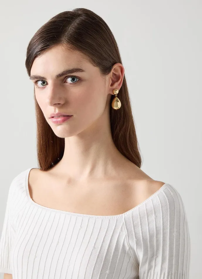 Women Jewellery LKBennett Tilly Double Ball Drop Gold Plated Earrings Women Jewellery LKBennett Tilly Double Ball Drop Gold Plated Earrings
