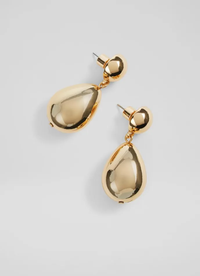 Women Jewellery LKBennett Tilly Double Ball Drop Gold Plated Earrings Women Jewellery LKBennett Tilly Double Ball Drop Gold Plated Earrings