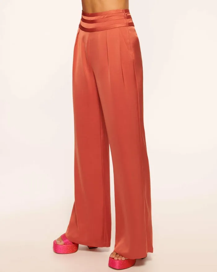 Women Joss Wide Leg Pant Burnt Sienna Ramy Brook Pants Women Joss Wide Leg Pant Burnt Sienna Ramy Brook Pants