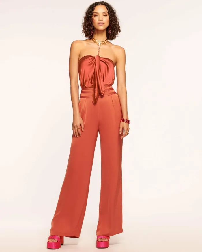 Women Joss Wide Leg Pant Burnt Sienna Ramy Brook Pants Women Joss Wide Leg Pant Burnt Sienna Ramy Brook Pants