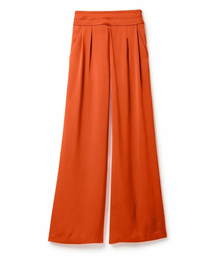 Women Joss Wide Leg Pant Burnt Sienna Ramy Brook Pants Women Joss Wide Leg Pant Burnt Sienna Ramy Brook Pants