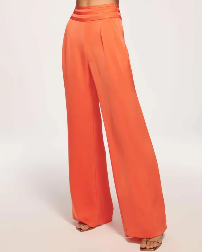 Women Joss Wide Leg Pant Burnt Sienna Ramy Brook Pants Women Joss Wide Leg Pant Burnt Sienna Ramy Brook Pants