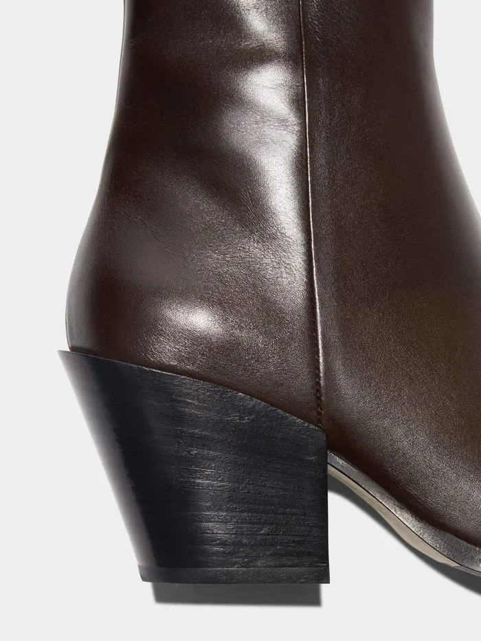 Women Kara Leather Cowboy Ankle Boots Aeyde Ankle Boots