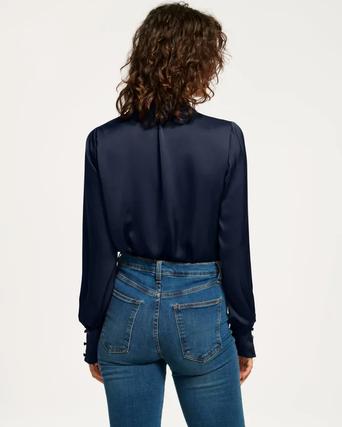 Women Kayla Button Up Bodysuit Sandstone Ramy Brook Tops