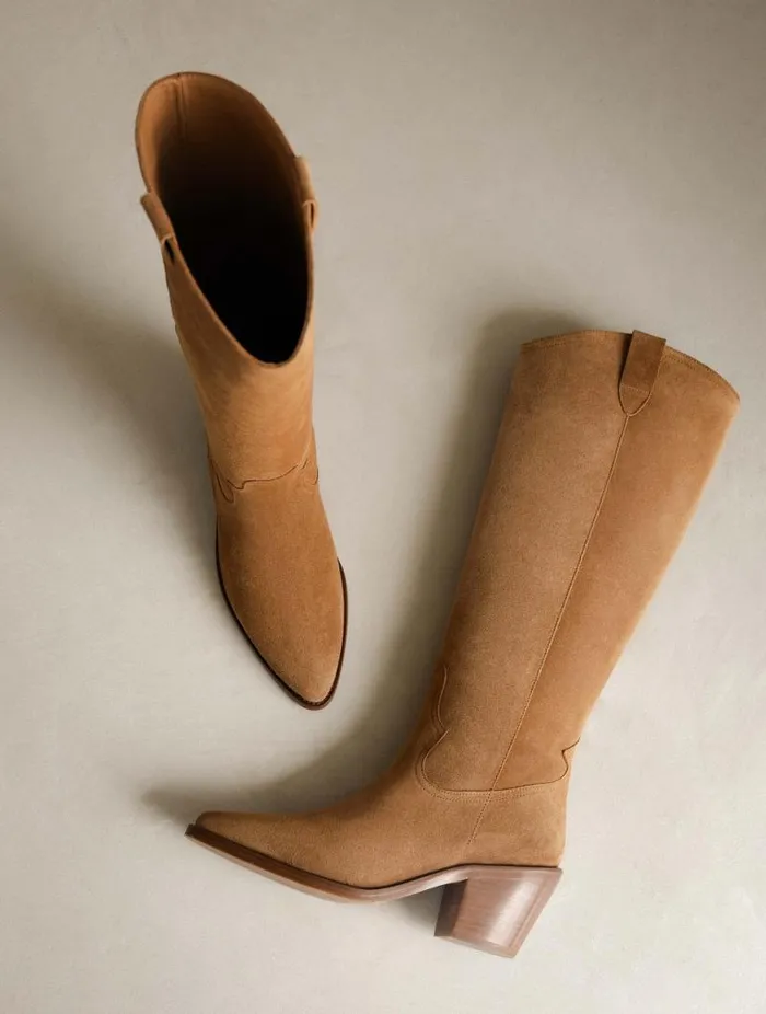 Women Knee High Boots Bobbies Dolores Squirrel