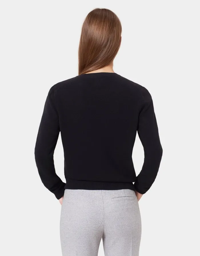 Women Knit Sweaters Colorful Standard Women Light Merino Wool Crew Emerald Green