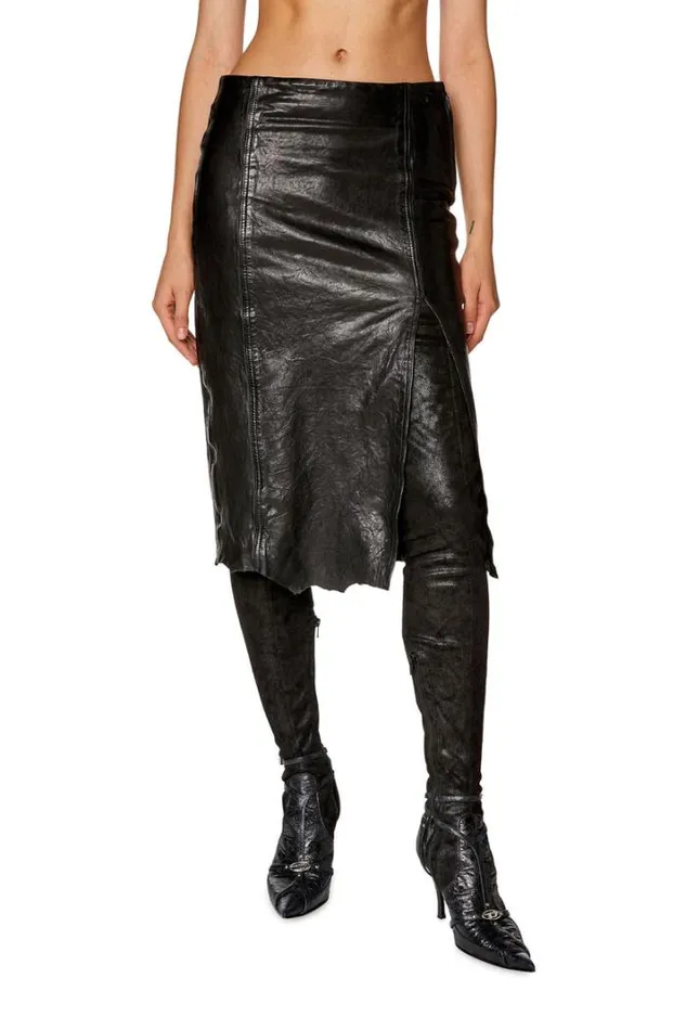 Women LRupa Black Diesel Skirts Women LRupa Black Diesel Skirts