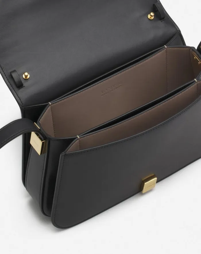 Women Lanvin Crossbody Bags and Shoulder Bags Concerto Arpge Leather Bag Black Women Lanvin Crossbody Bags and Shoulder Bags Concerto Arpge Leather Bag Black