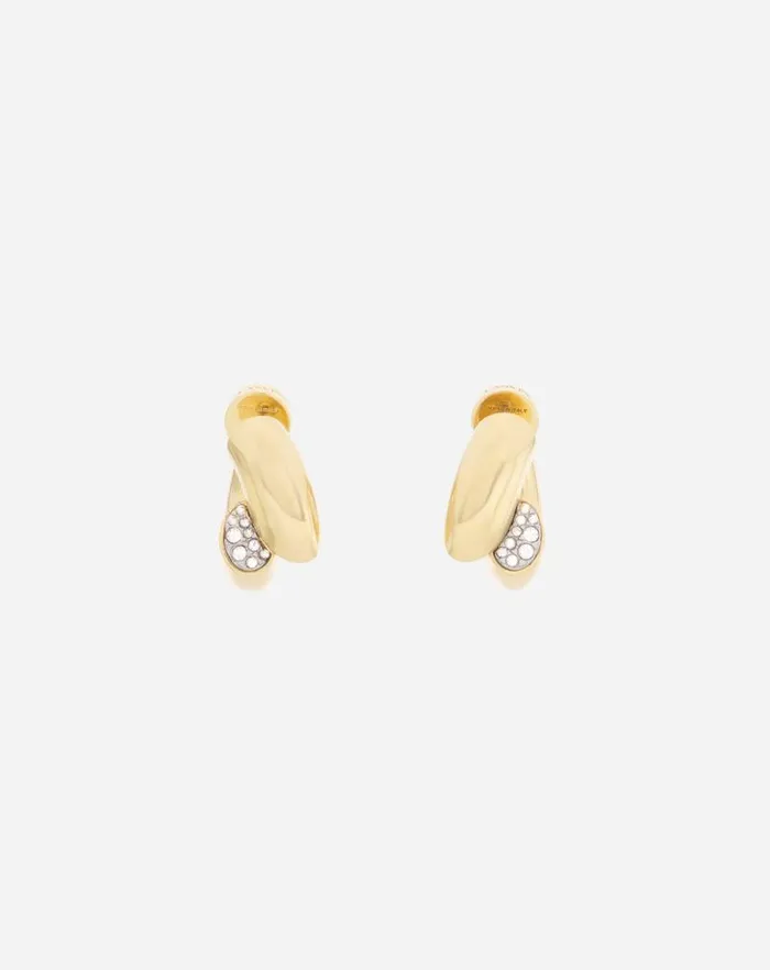 Women Lanvin Jewelry Sequence By Lanvin Rhinestone Earrings Goldcrystal