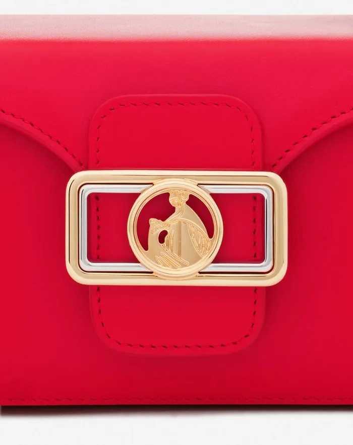 Women Lanvin Mini Bags and Clutches Leather Nano Pencil Cat Bag Flame