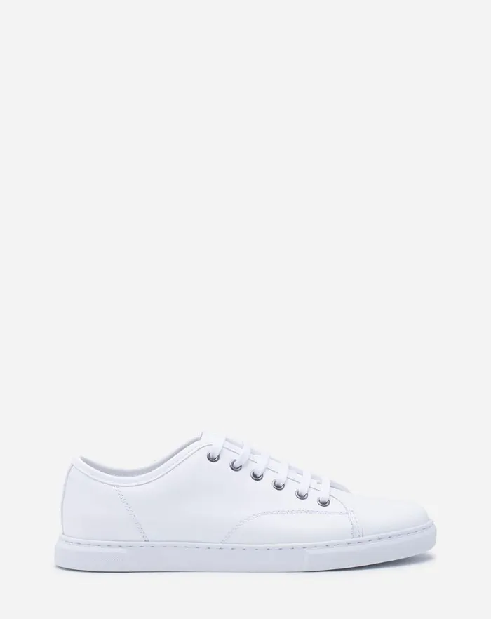 Women Lanvin Sneakers Dbb1 Leather Sneakers White